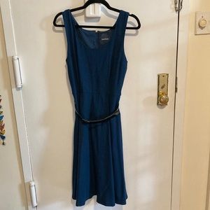 Modcloth Take the Lead A-line Belted Dress